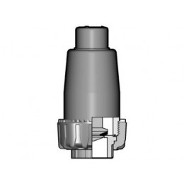 Клапан донный ПВХ с муфтовыми окончаниями EPDM 16 мм FIP